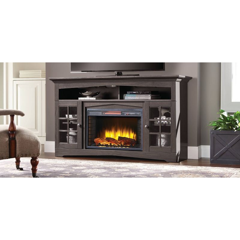 60" Huntley Media Electric Fireplace Espresso - Muskoka
