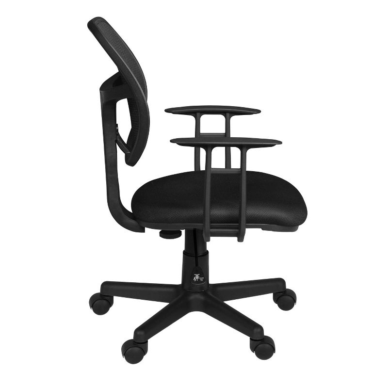 City Swivel Chair with Arms Black - Regency
