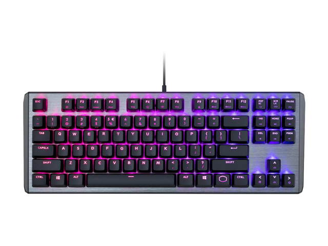 Glorious Modular Mechanical Gaming Keyboard (GMMK)- Barebone Edition (DIY Assembly Required) (Full Size, Black) + Glorious Black Aura Keycaps (Bundle)