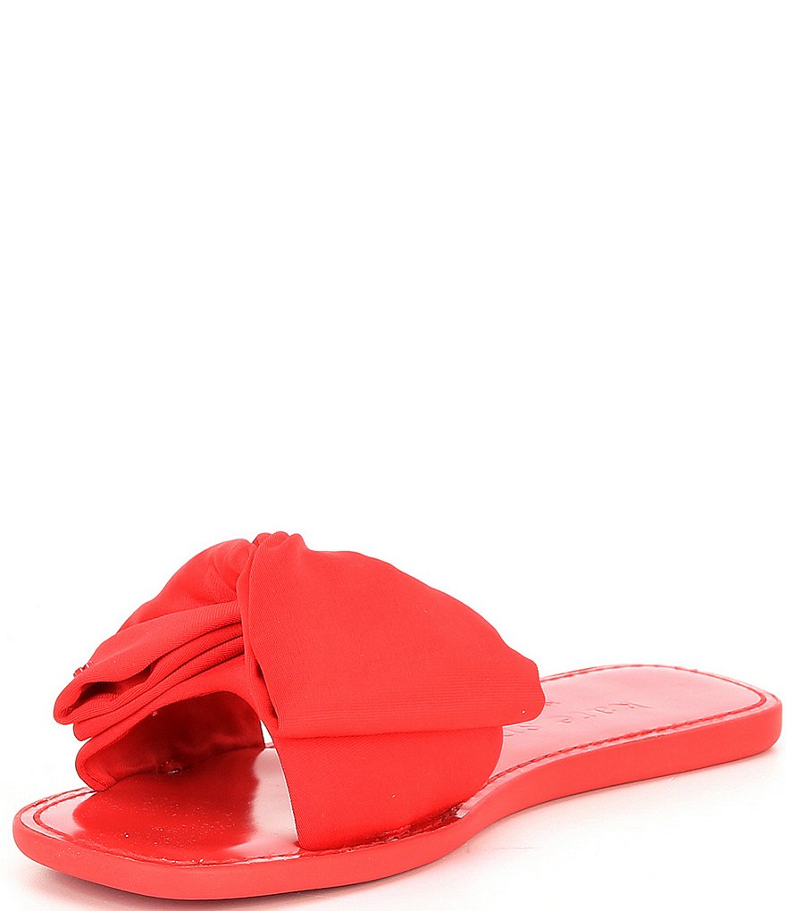 kate spade new york Bikini Fabric Bow Slides