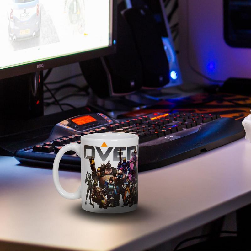 Surreal Entertainment Overwatch Mug | Overwatch Characters and Logo Mug | Collector&rsquo;s Edition