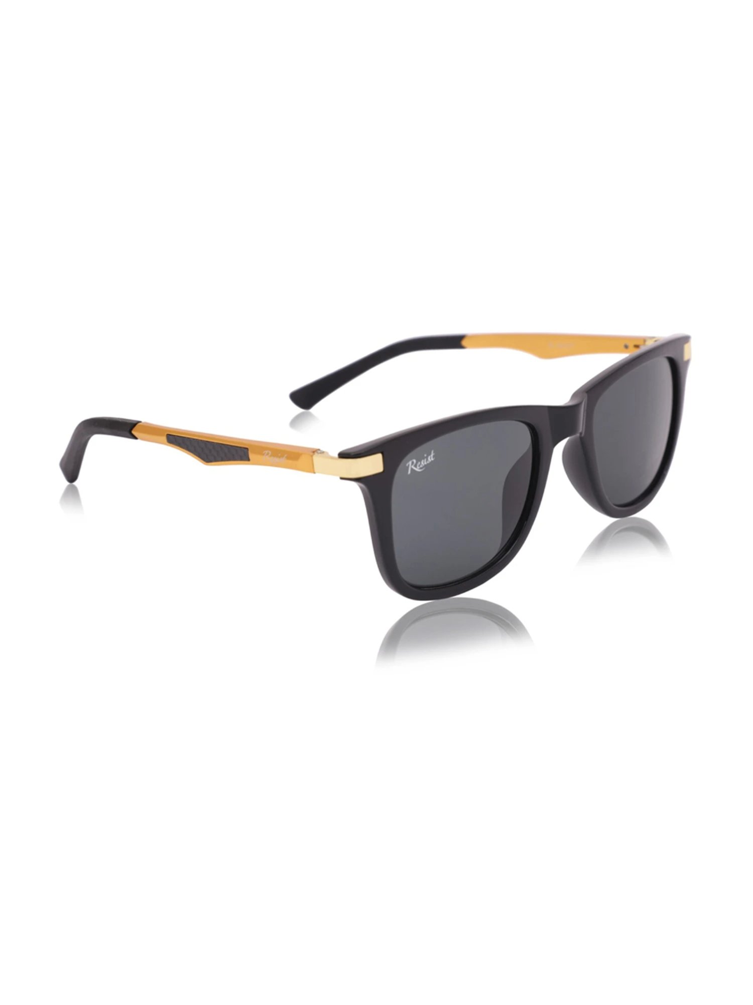 Resist Eyewear Black UV Protection Unisex Sunglasses