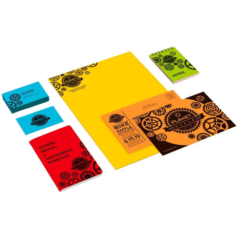 Astrobrights Mixed Carton Cardstock, 8-1/2 x 11 Inch, 65 lb, Assorted Colors, pk of 1250