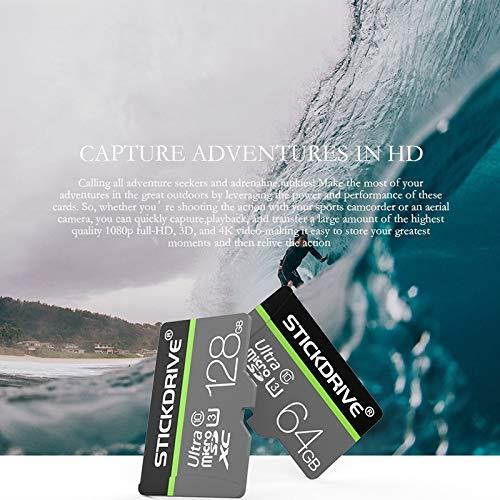 Alice Zeng Stickdrive 128GB High Speed Class 10 Micro SD (TF) Memory Card