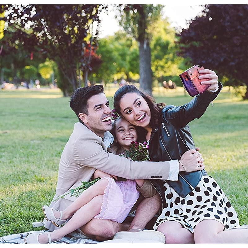 Instax Mini 9 Camera Accessories for FujiFilm Instax Mini 9 8 8+ Camera with Mini 9 Case/Album/Selfie Lens/Filters/Wall Hang Frames/Shoulder Strap (12 in 1 Fantasy Mountain Forest)