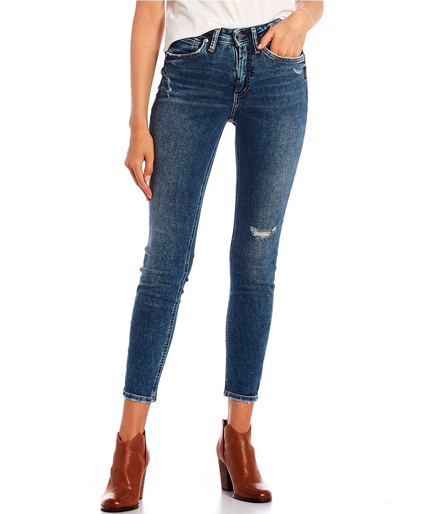 Celebrity Pink Destructed Mom Jeans