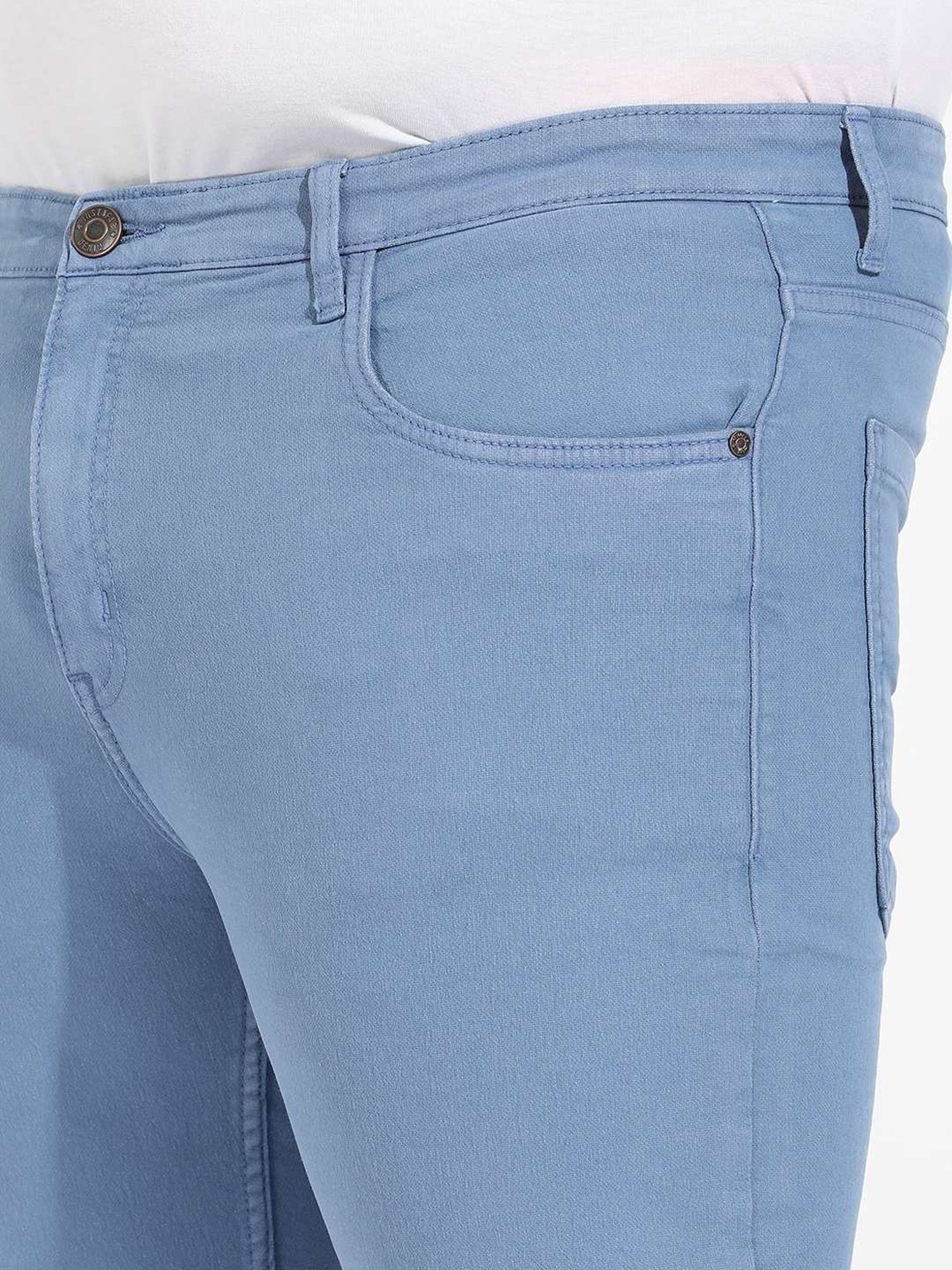 Instafab Plus Blue Regular fit Plus Size Jeans