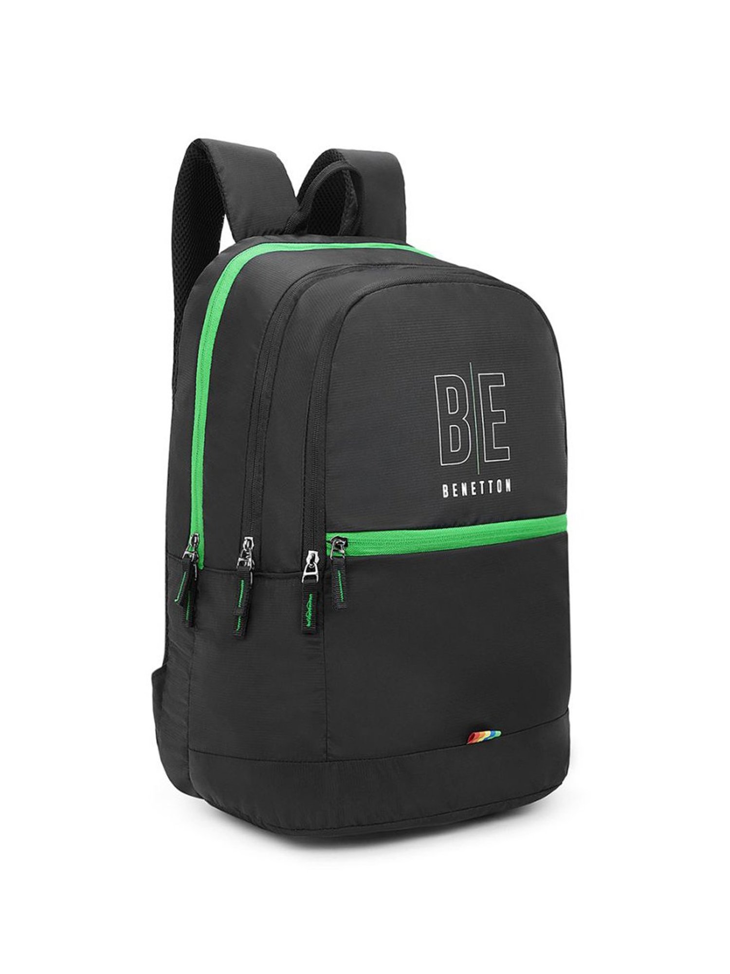United Colors of Benetton Ming 25 Ltrs Black Medium Backpack