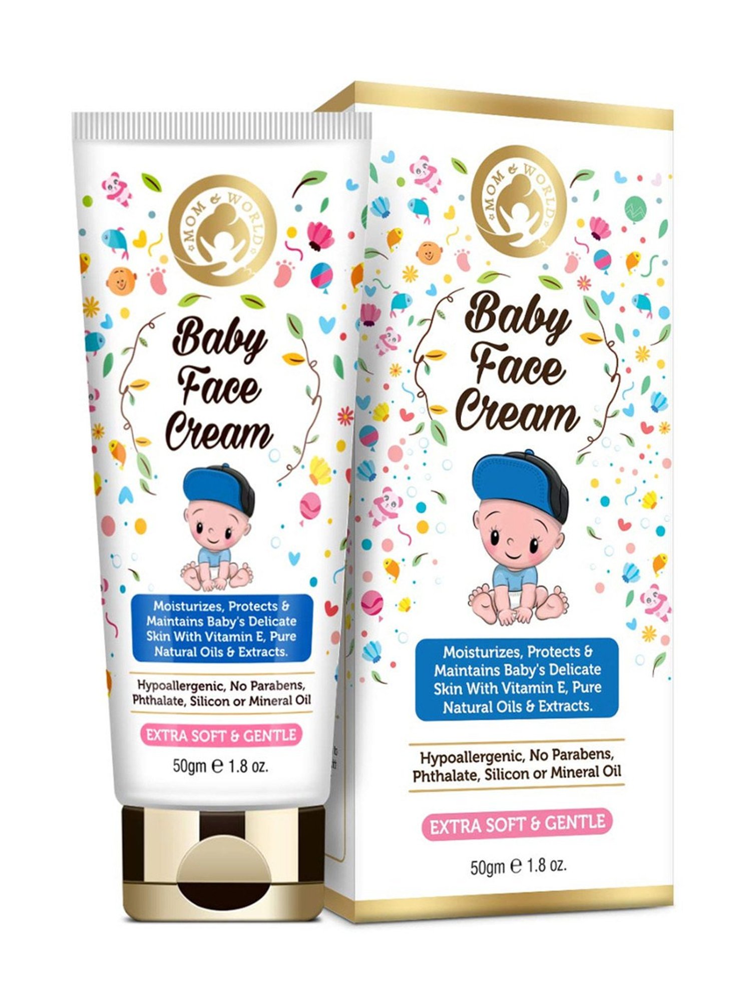 Mom & World Baby Face Cream - 50 gm