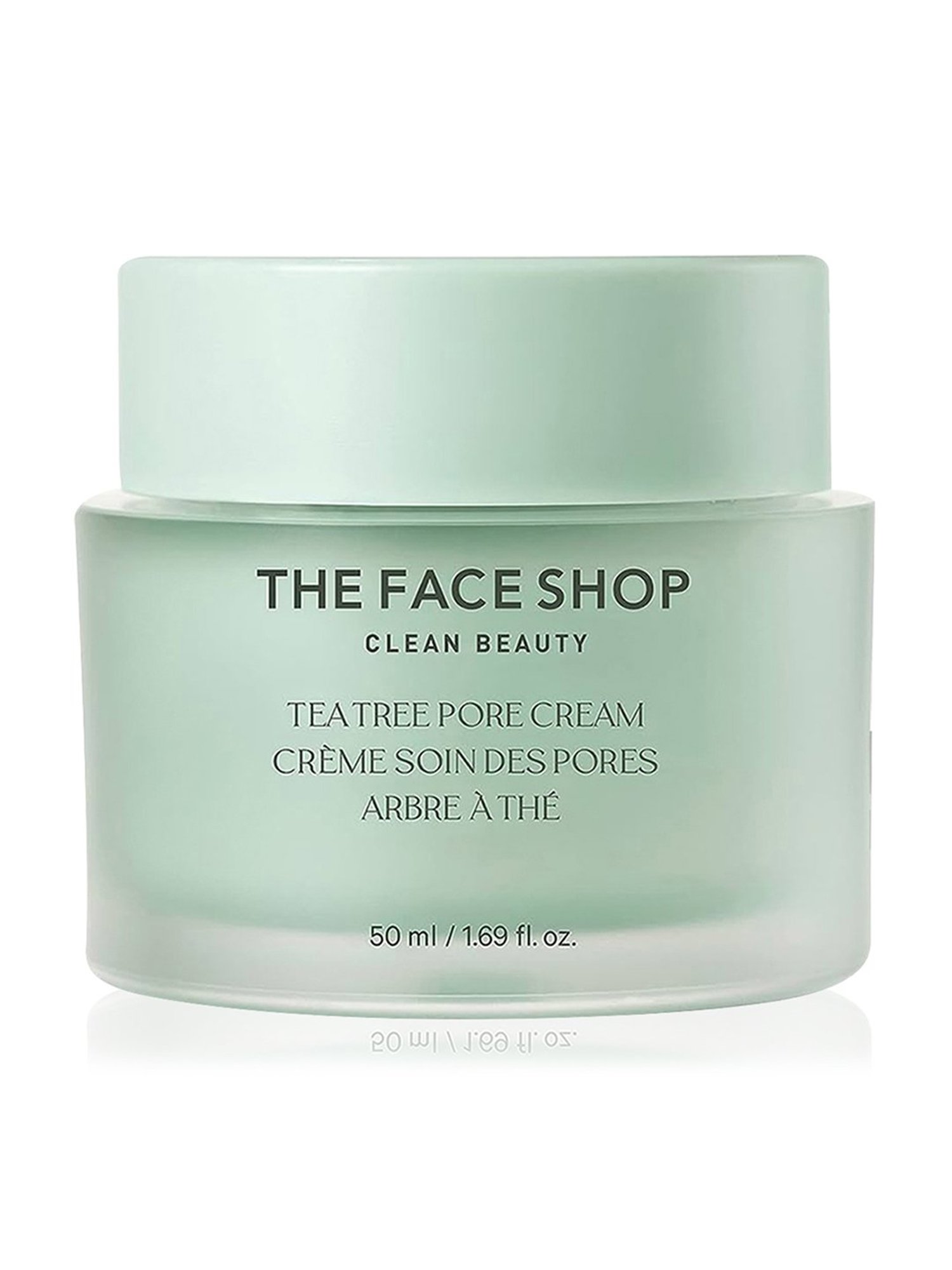 The Face Shop Tea Tree Pore Cream with AHA, IP-BHA & Hyaluronic Acid for Oily & Acne Skin - 50 ml