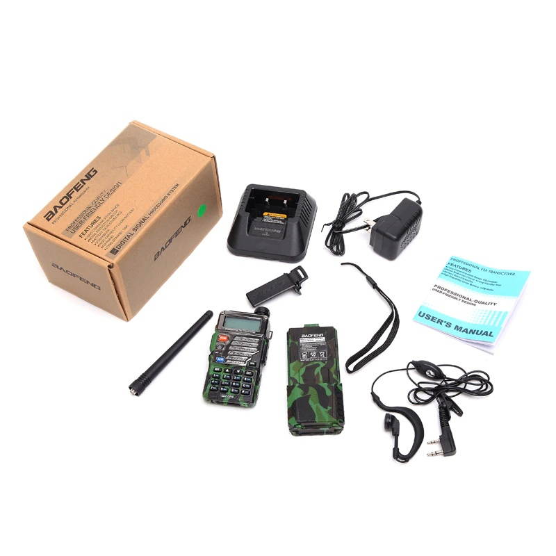 2PCS BAOFENG UV-5RE Walkie Talkie 8W powerful 3800mAh 10 km long range Dual Band cb two way radio Upgrade of UV 5RE for hiking