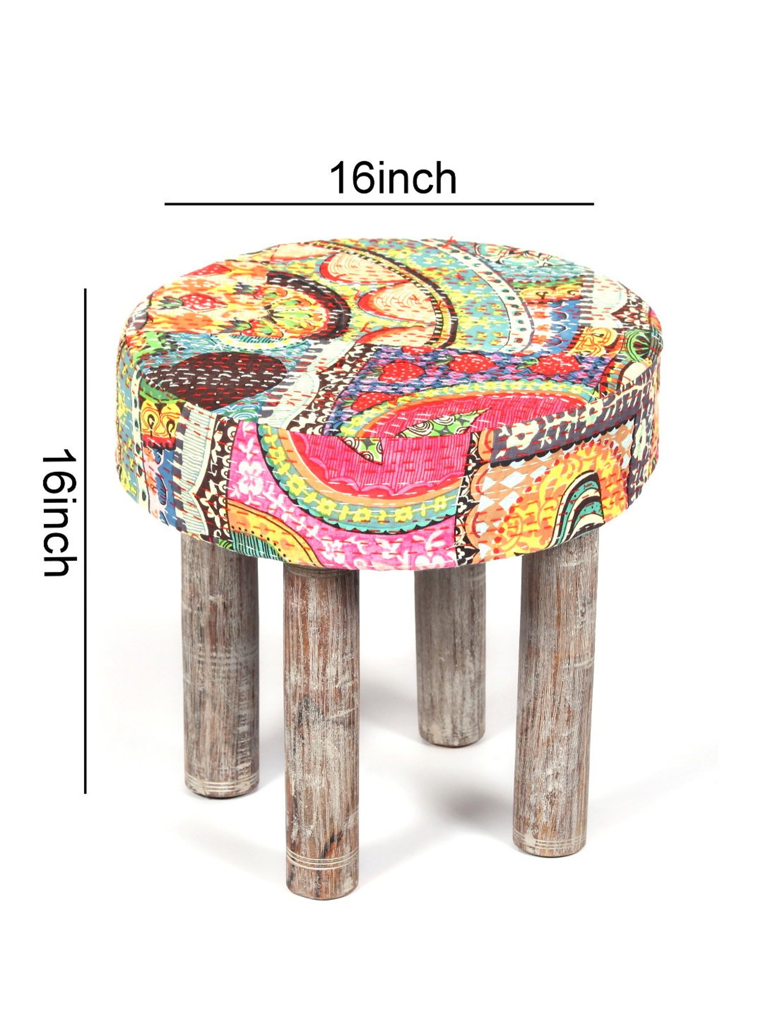 Chumbak Jodhpur Sailor Solid Blue Sheesham Wood Bench