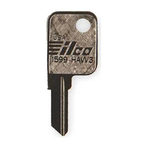 KABA ILCO 1599-HAW3 Key Blank,Brass,Hayworth Lock,PK10