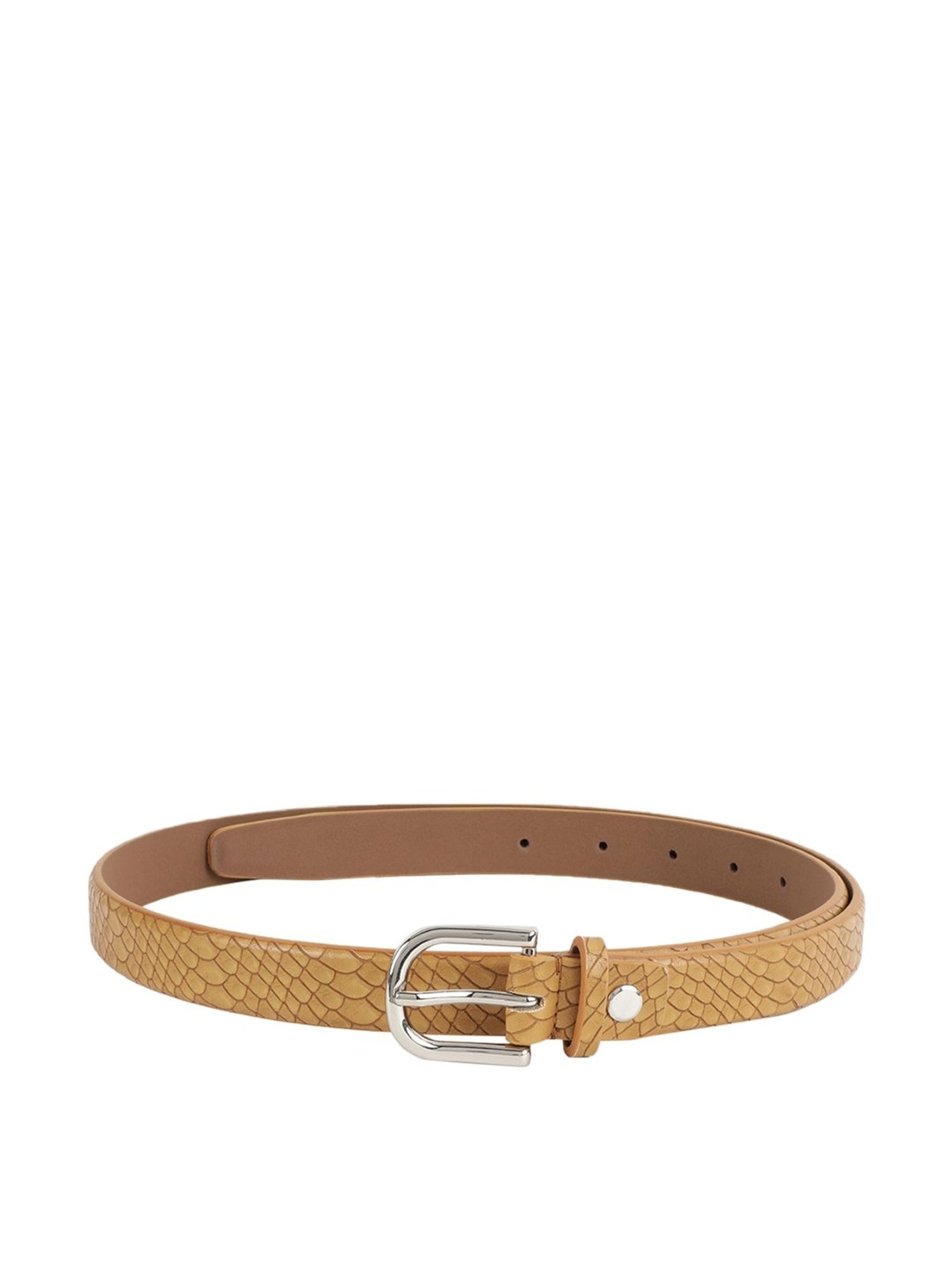 Alvaro Castagnino Yellow Narrow Belt for Women