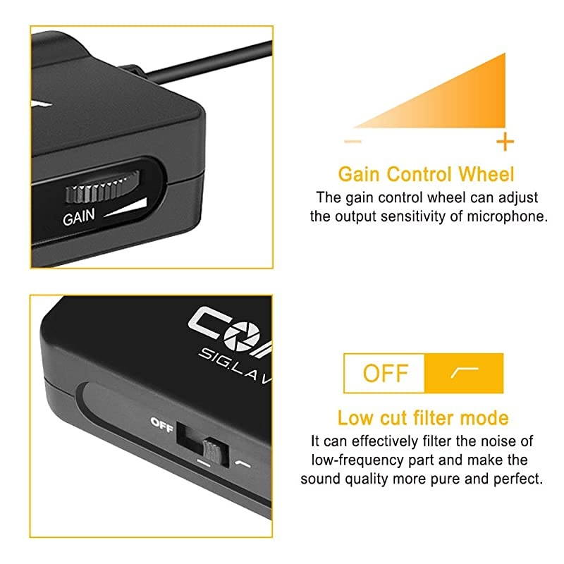 CVMSIGLAV V05 MI Omnidirectional Lavalier Lapel Microphone Portable Clipon Mic with MFI Certified for iPhone with Lightning Interface Compatible with iPhone iPad iPod and More