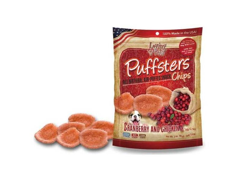 Loving Pets Cranberry and Chicken Puffster Chips (4 oz Pack)
