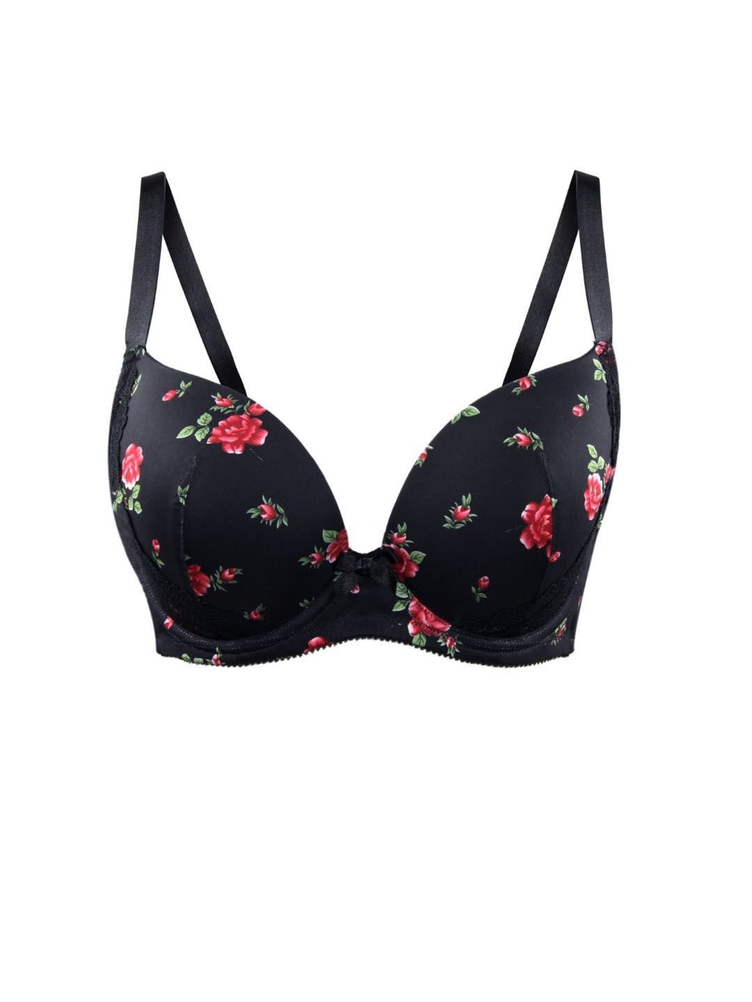 PARFAIT Black Under Wired Padded Plunge Bra