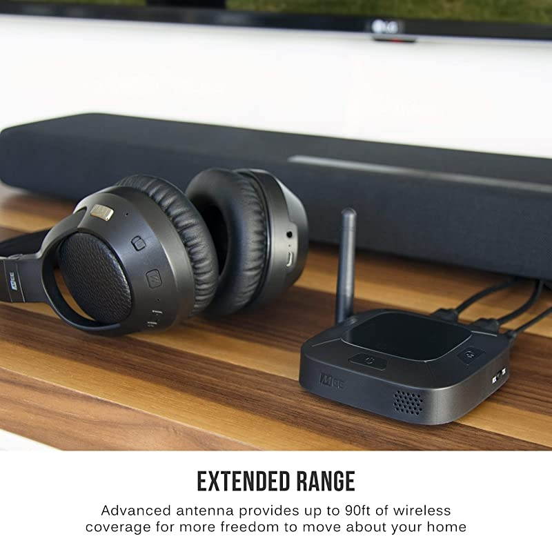 Connect Hub Universal Dual Headphone and Speaker Bluetooth Audio Transmitter and Receiver for TV with aptX Low Latency optical and analog passthrough