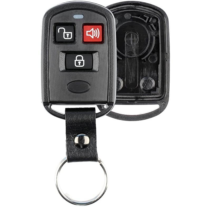 Keyless Entry Remote Key Fob Case Shell Button Pad Cover Leather Strap For Hyundai Kia Santa Fe Elantra