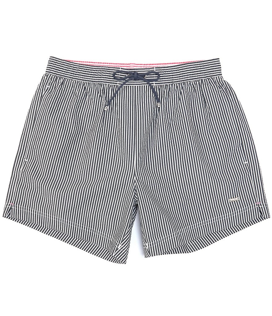Hugo Boss Velvetfish Seersucker 5#double; Inseam Swim Trunks