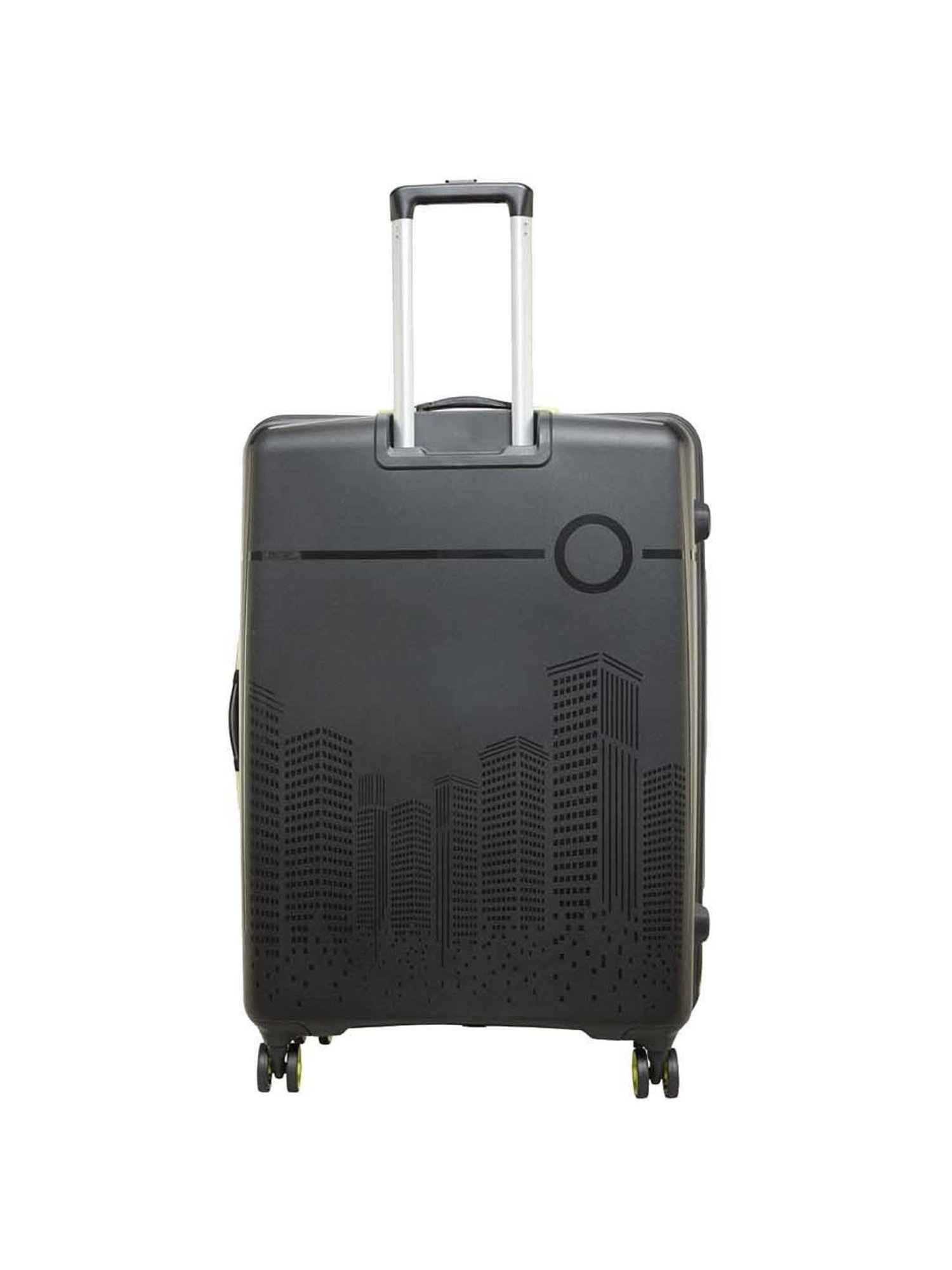Skybags Cityscape Black Printed Hard Small Trolley Bag - 38 Ltrs