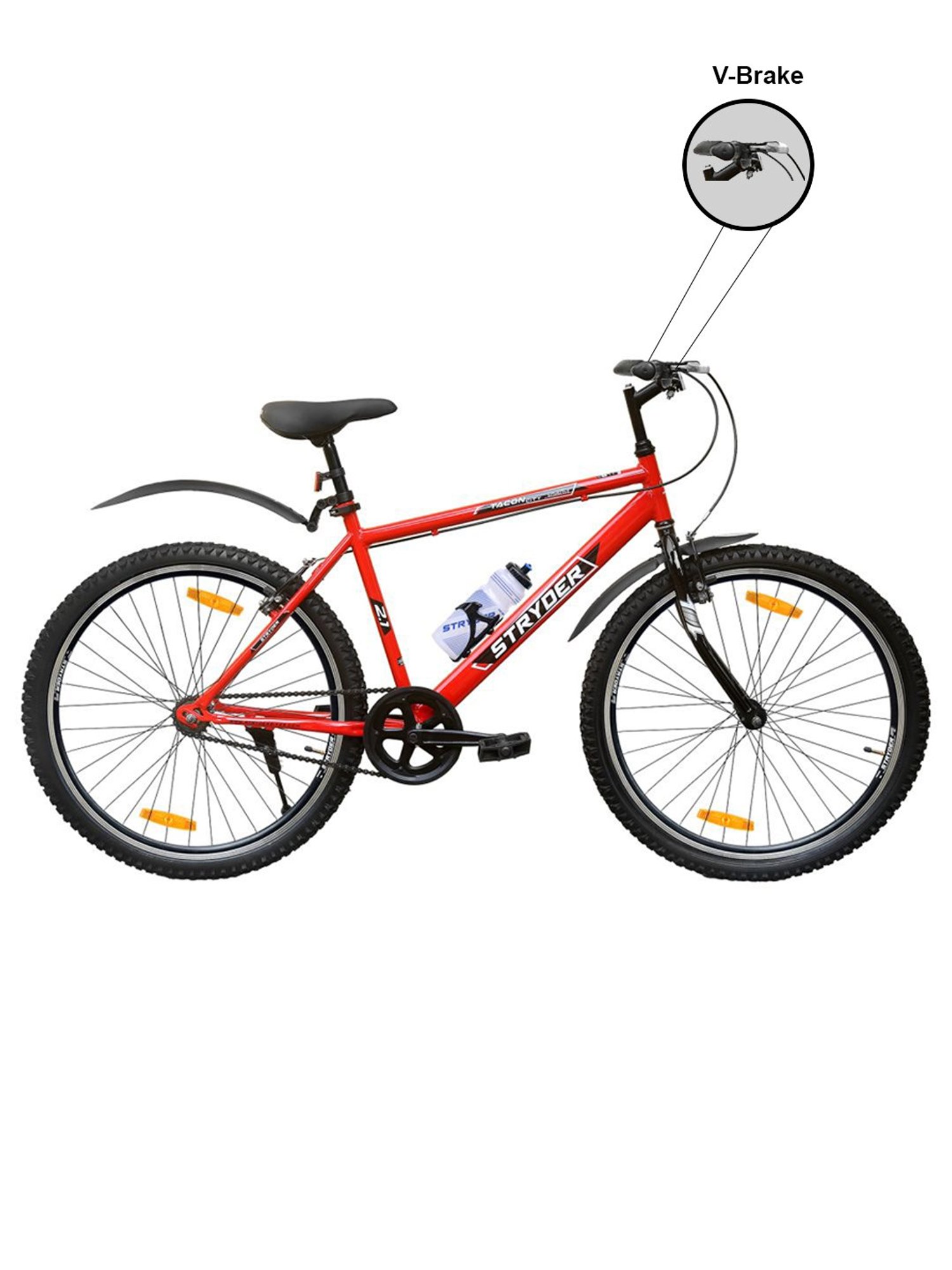 Stryder Red Tacon City MTB Bicycle (26)