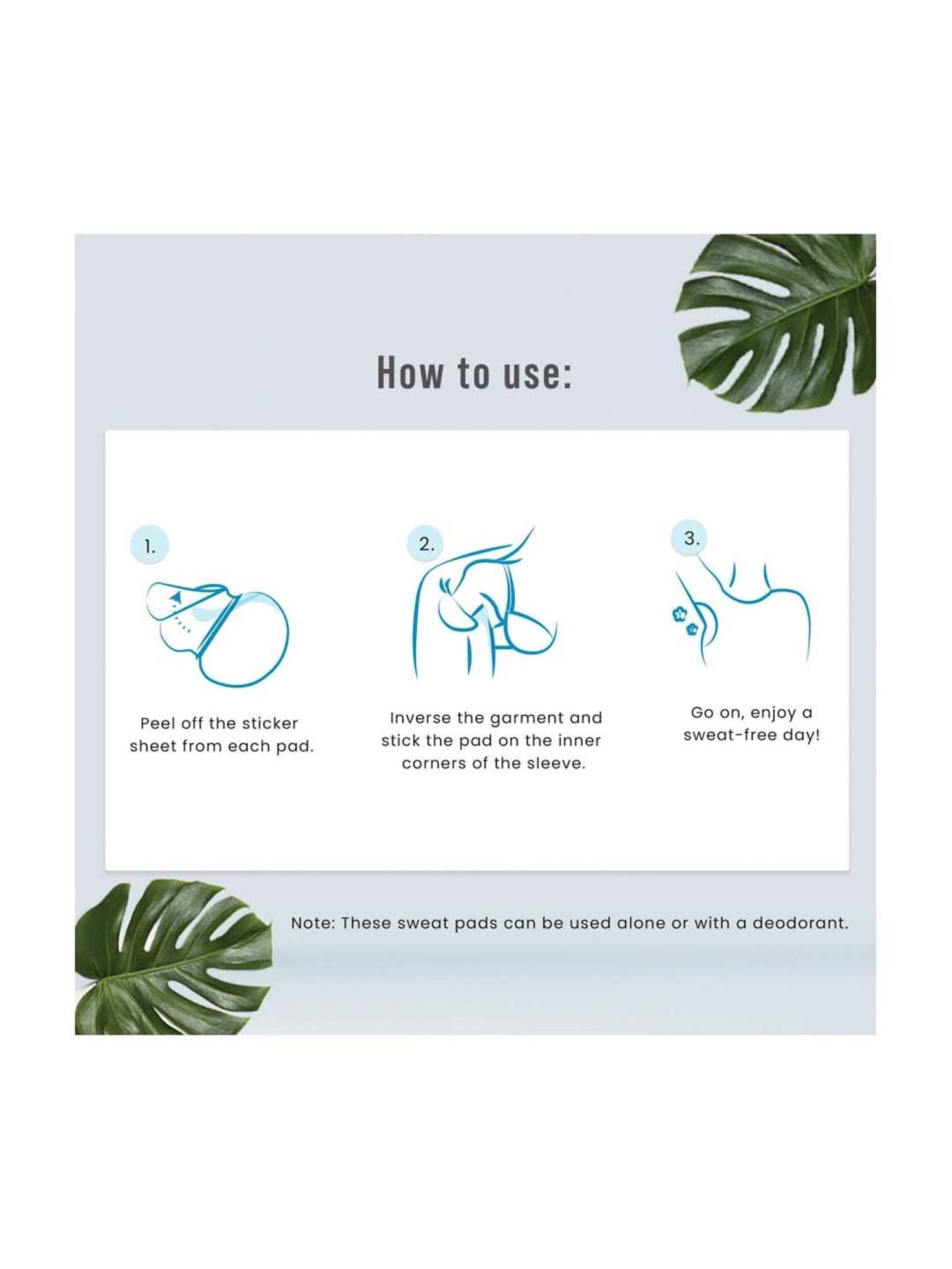 Sirona Anti Stain Underarm Sweat Pads - 36 Pads