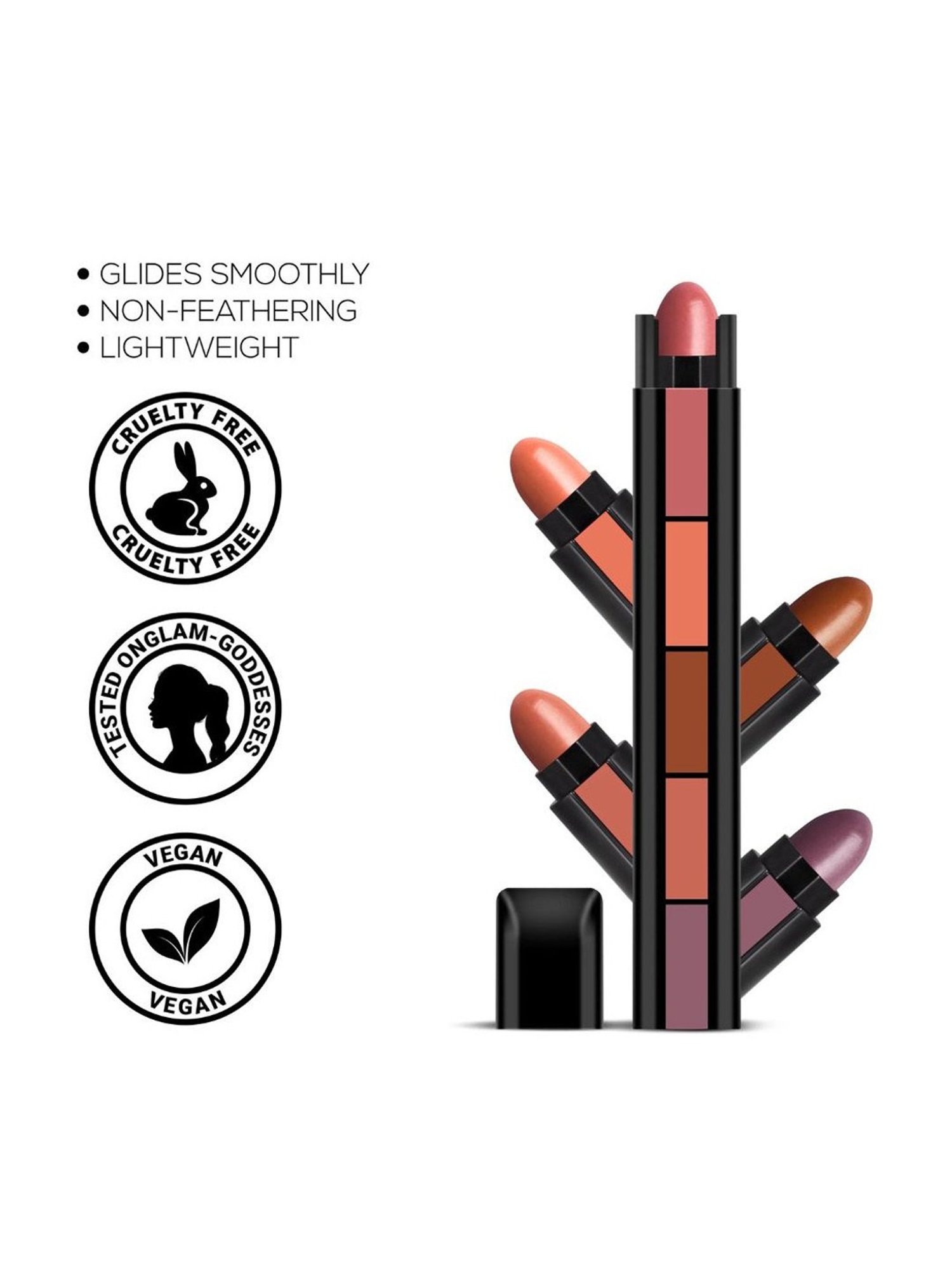 RENEE Fabness Combo Nude - Madness PH Stick & Fab 5 5-in-1 Lipstick