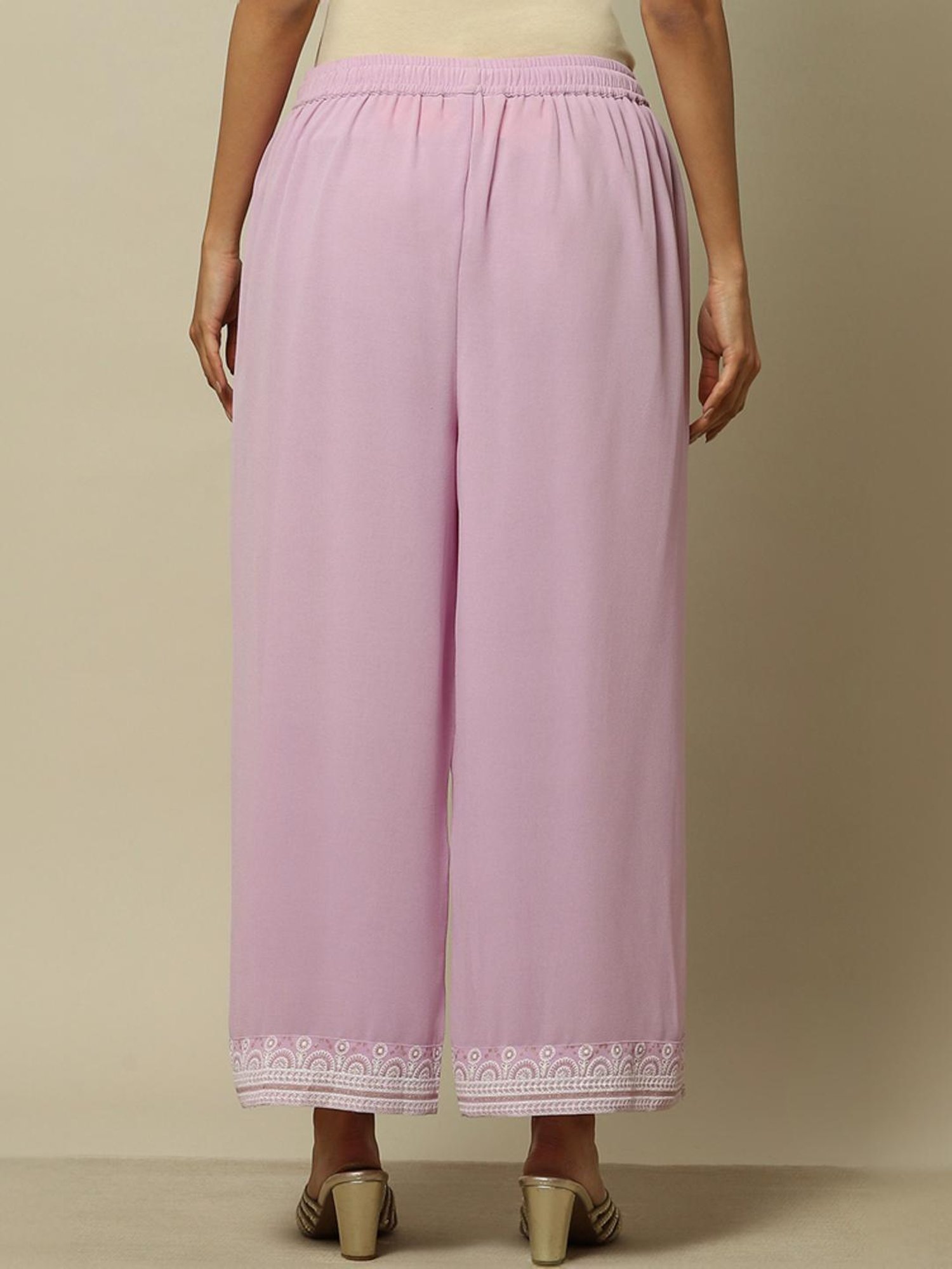 Rangriti Purple Printed Palazzo