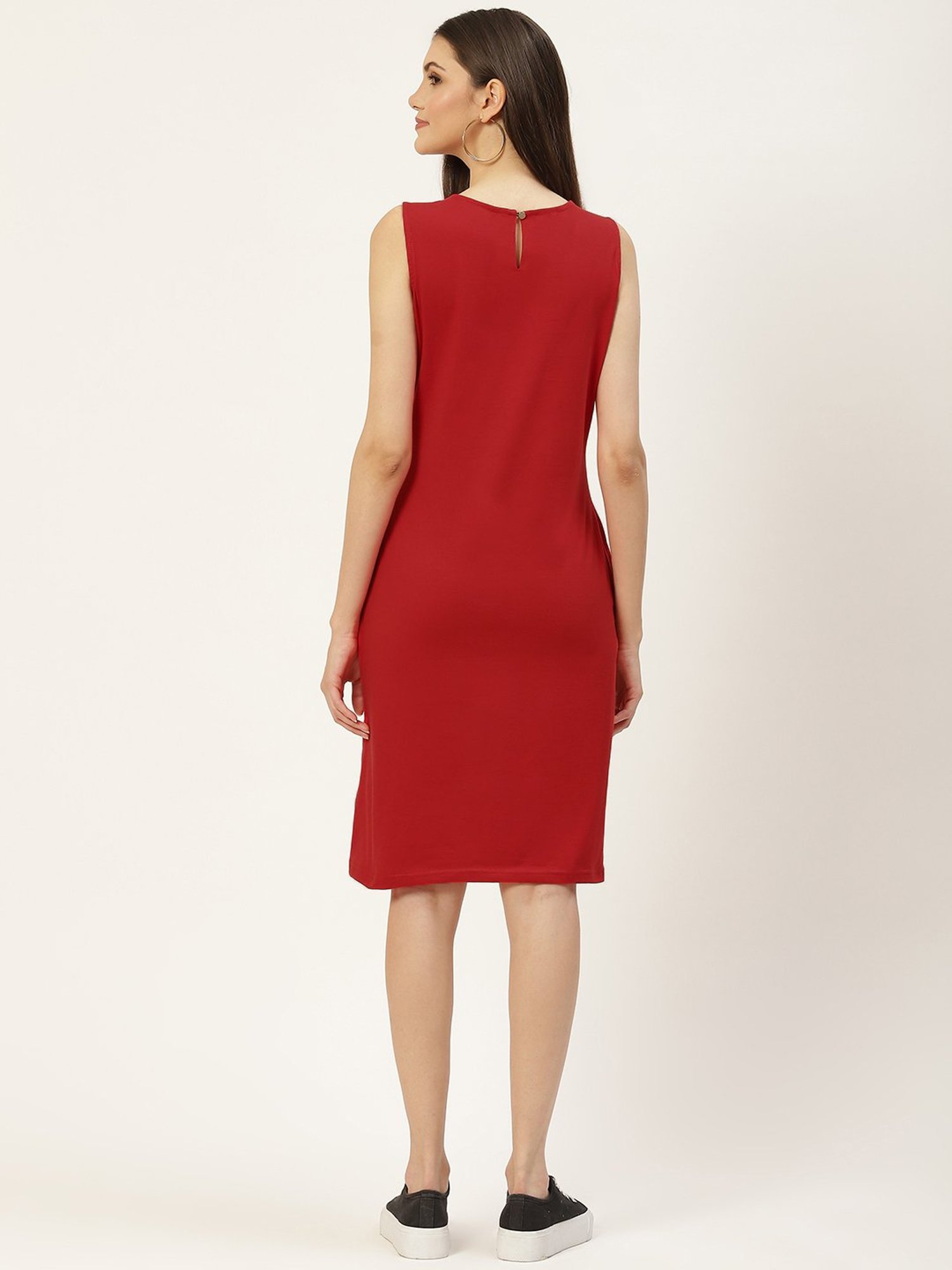 BRINNS Red Midi A Line Dress