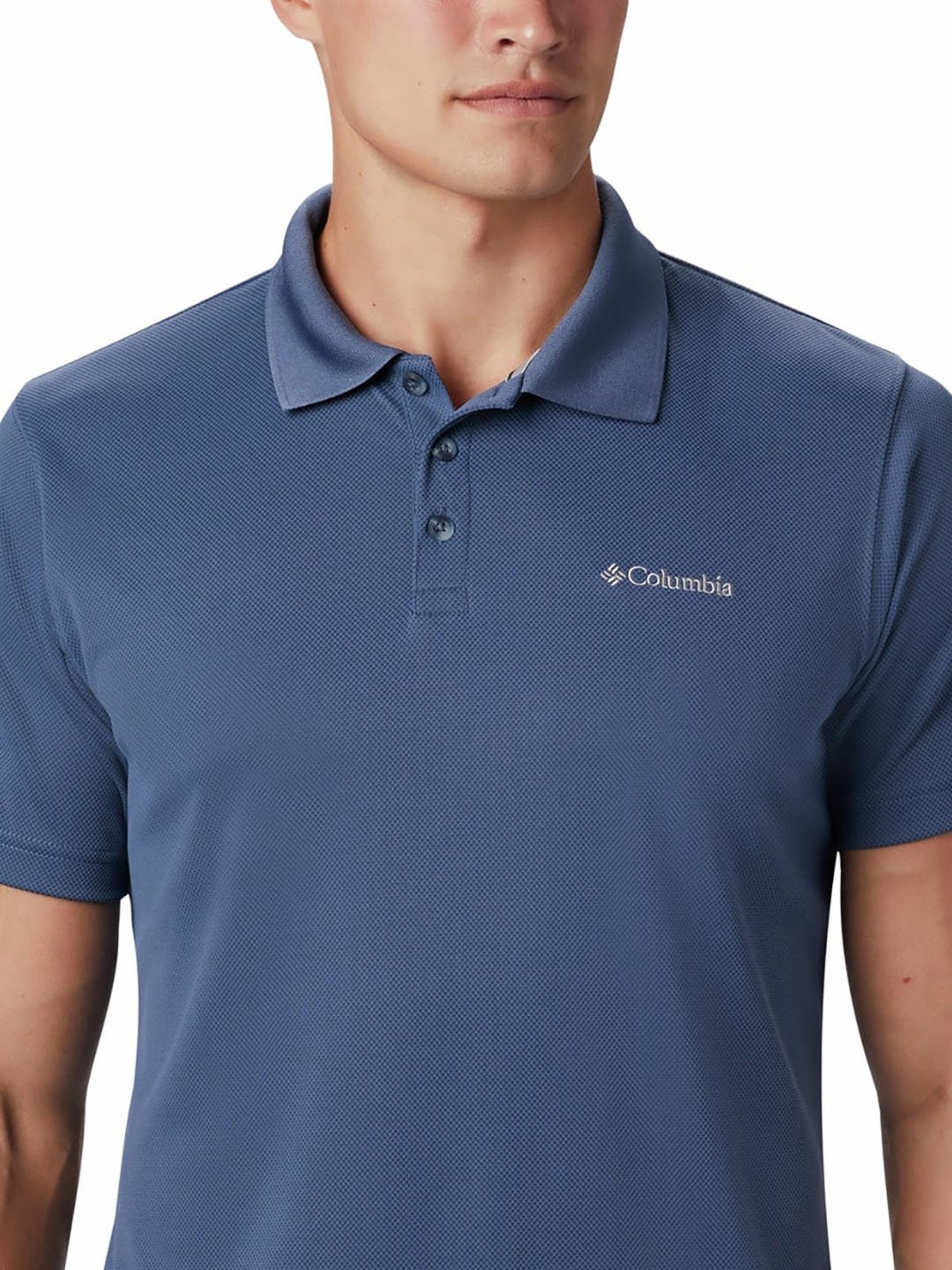 Columbia Men Blue Utilizer Polo T-Shirt