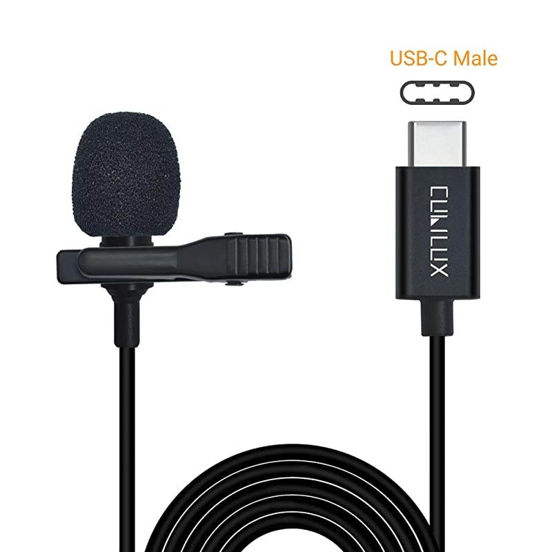 USB Type C Lavalier Microphone for 20182019 iPad Pro MacBook Clip On Lapel MIC for Recording Interviewing External MIC for Pixel 4 3 2 XL Samsung Galaxy Note 10 S10 Moto Z4 Z3 and More
