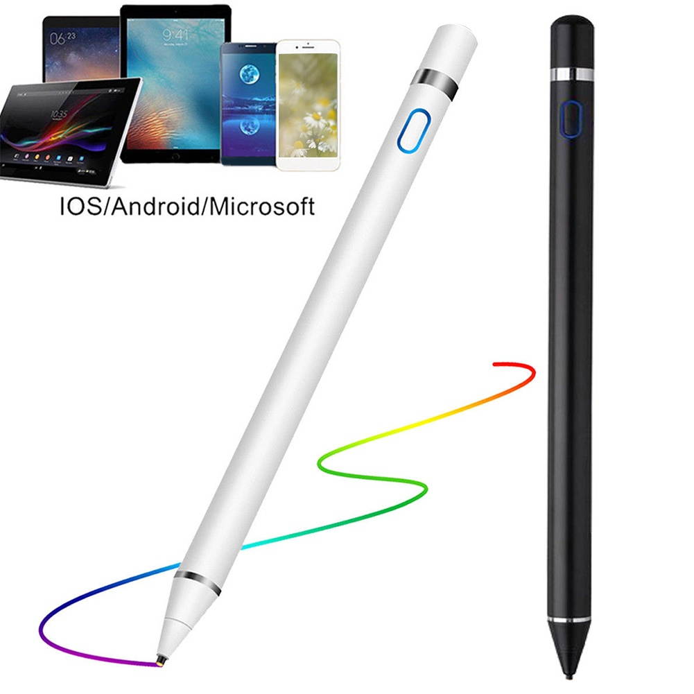 Active Capacitive Round Cover Stylus Pen Silicone Head Touch Screen For IPad Pro