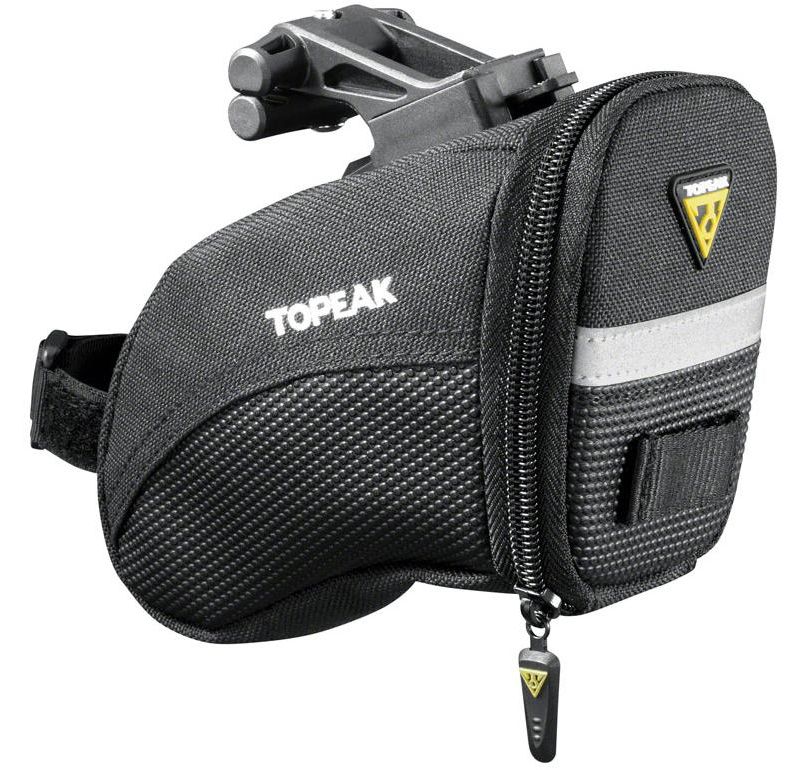Topeak Aero Wedge Seat Bag: QuickClick, Small, Black
