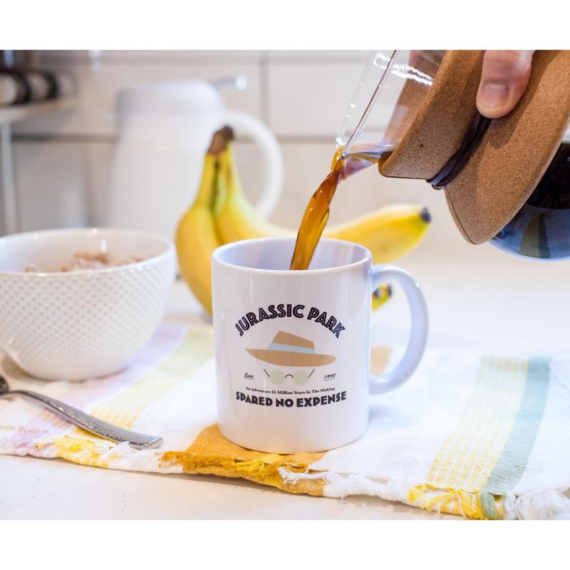 Surreal Entertainment Jurassic Park "Spared No Expense" Ceramic Mug | Holds 11 Ounces