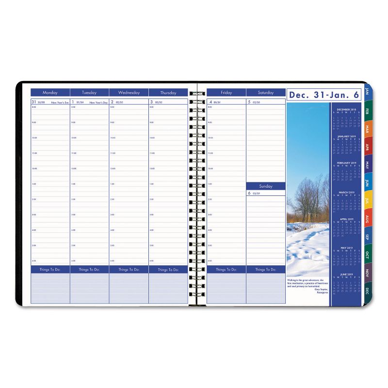 House Of Doolittle Recycled Earthscapes Weekly/Monthly Planner 11 x 8 1/2 Black 2020 273
