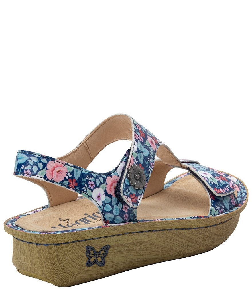 Alegria Kerri Springer Floral Printed Leather Sandals