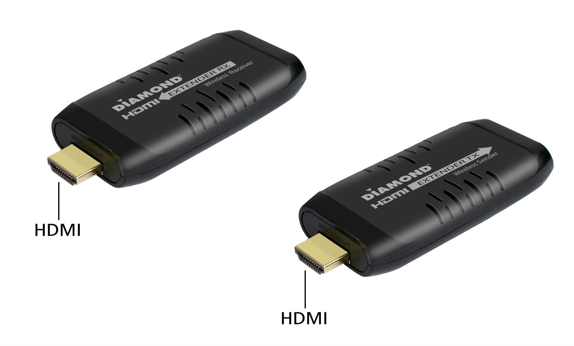 Diamond Wireless HDMI USB Powered Extender Kit, TV Transmitter & Receiver for HD 1080p, Stream Video Content from: Laptops, PC, Cable Box, Satellite Box, Blu-ray, DVD, PS3, PS4, Xbox 360, Xbox One