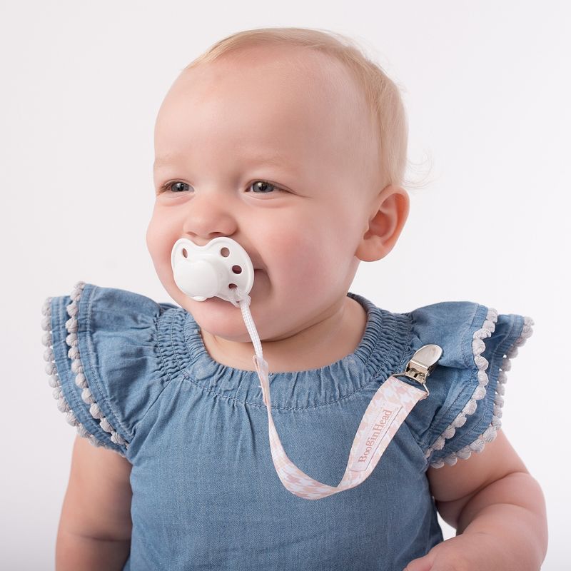 Loulou Lollipop Darling Pacifier Clip - Avocado