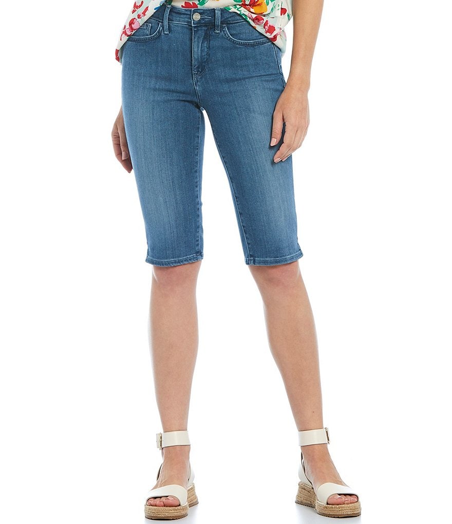 NYDJ Riveted Side Seam Slit Capri Jeans