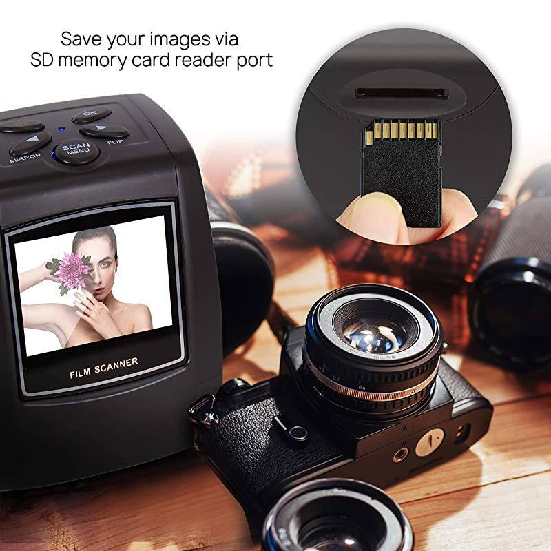 Film Scanner and Slide Digitizer All in 1 22MP Slide Digital Film Slide Scanner Image Converter Compatible w Super8 Film 126 KPK Film Converts 35mm Slides and Negatives  PSCNPHO32