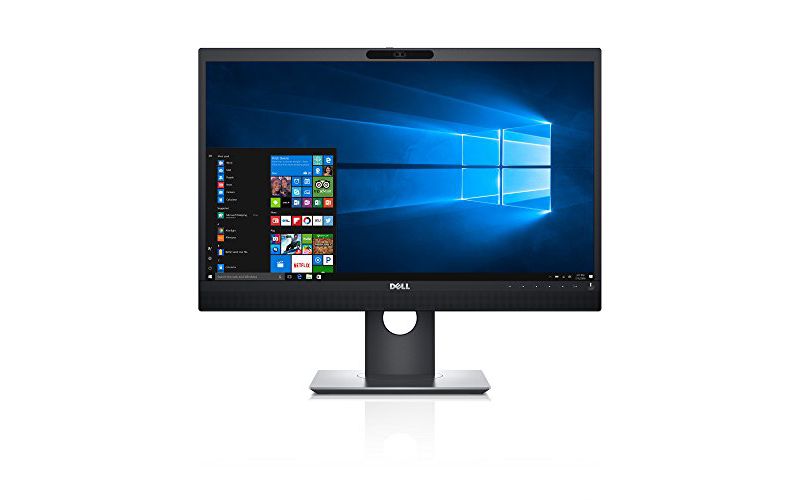 Dell P2418HZm 23.8" IPS Computer Monitor for Video Conferencing - P Series, black/silver.