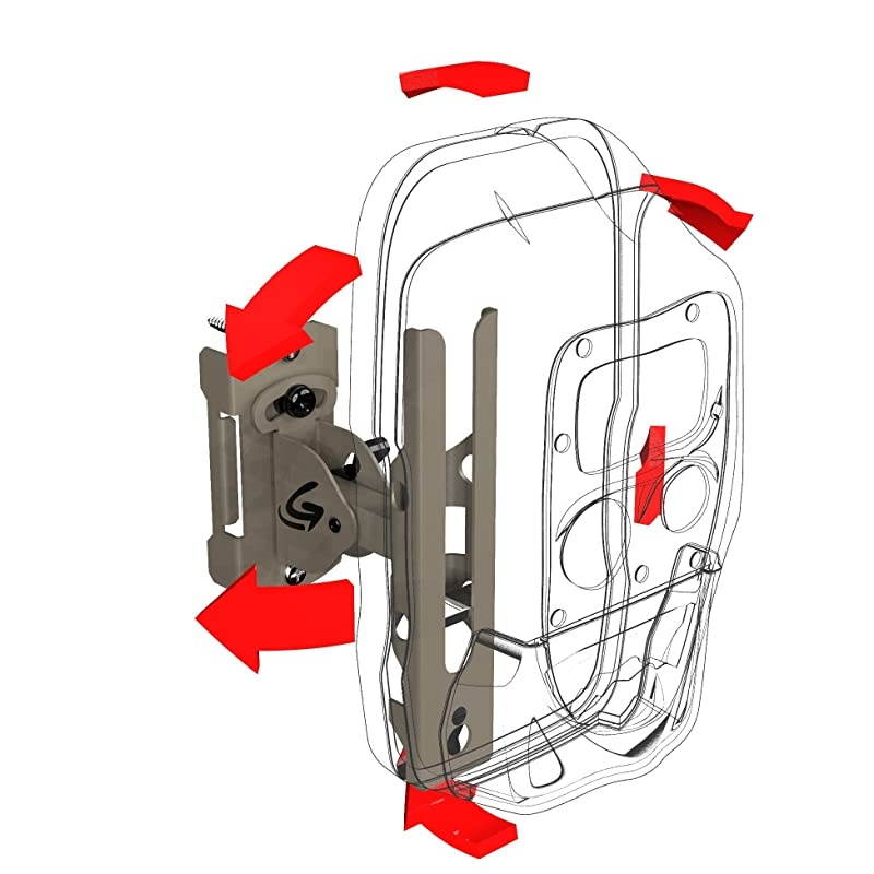 Genius Pan Tilt Lock Mount includes Universal Adapter and Mounting Screws