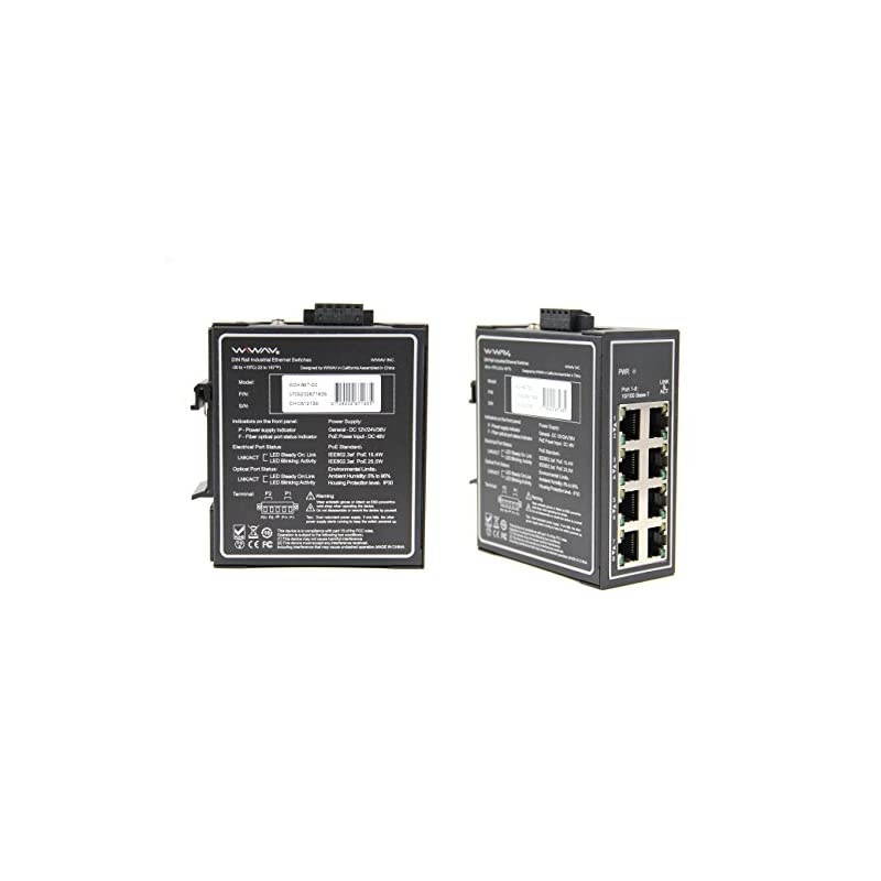 WDH-8ET-DC 10/100Mbps Unmanaged 8-Port Industrial Ethernet Switches with DIN Rail/Wall-Mount (UL Listed, Fanless, -30&deg;C~75&deg;C)