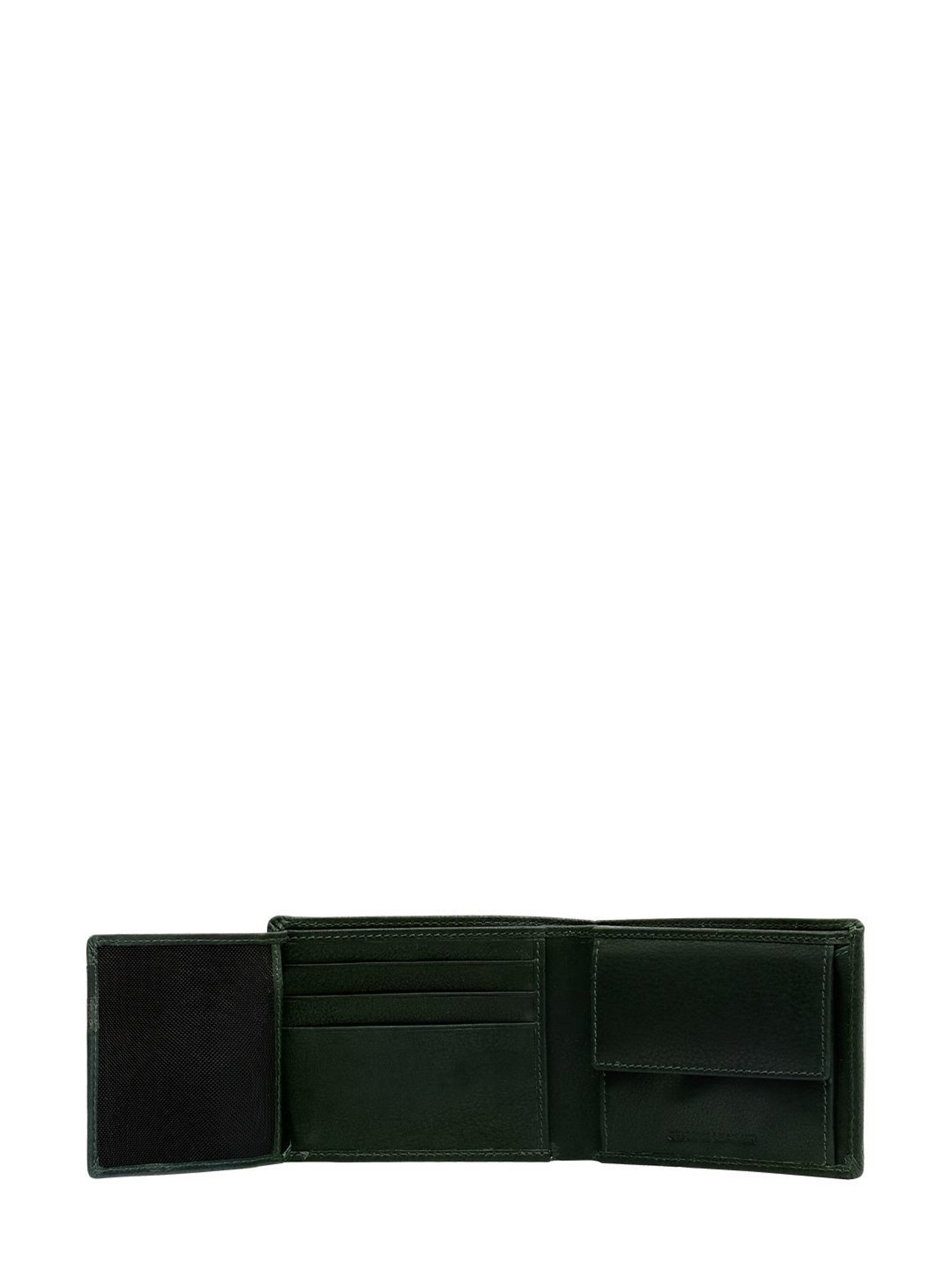 Eske Green Ocean Vintage Textured Bi-Fold Leather Wallet for Men