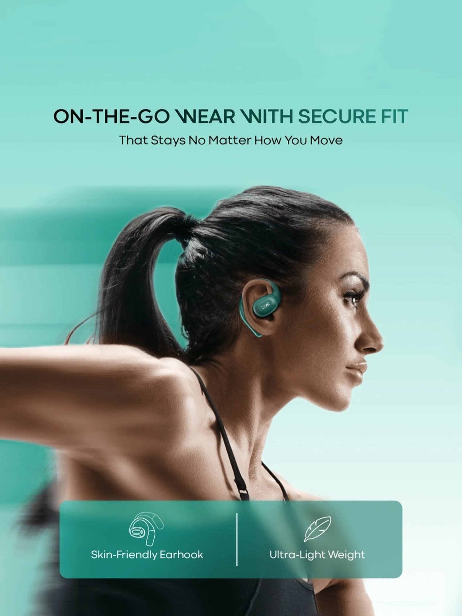 Boat Airdopes ProGear In Ear Bluetooth Earbuds with with 100 Hours Playback (Green)