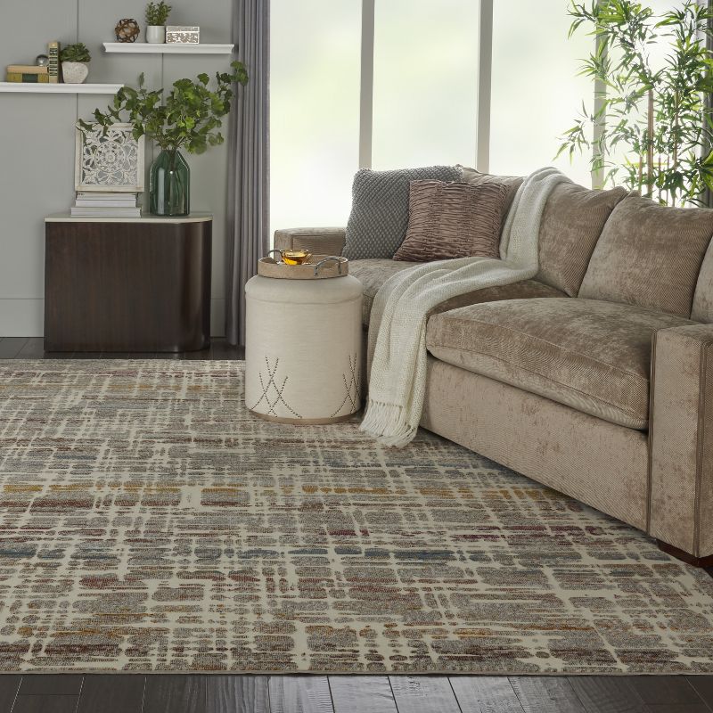 8'x10' Rectangle Loomed Area Rug Off-White - Nourison