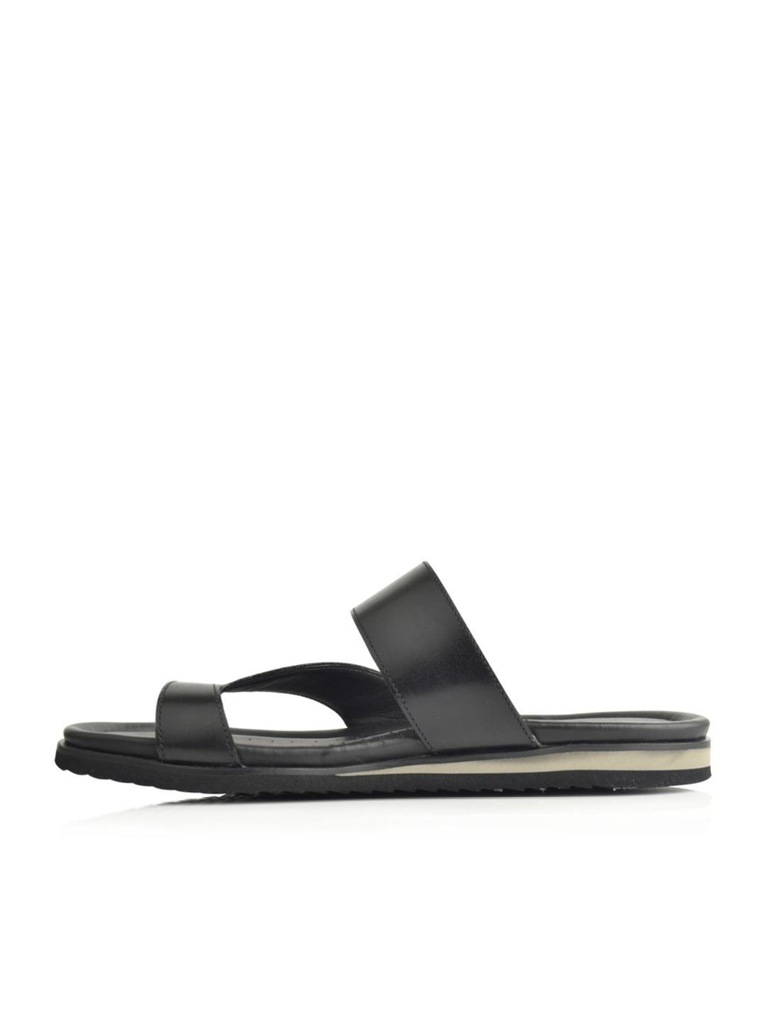 Language Shoes Men's Gilson Black Toe Ring Sandals