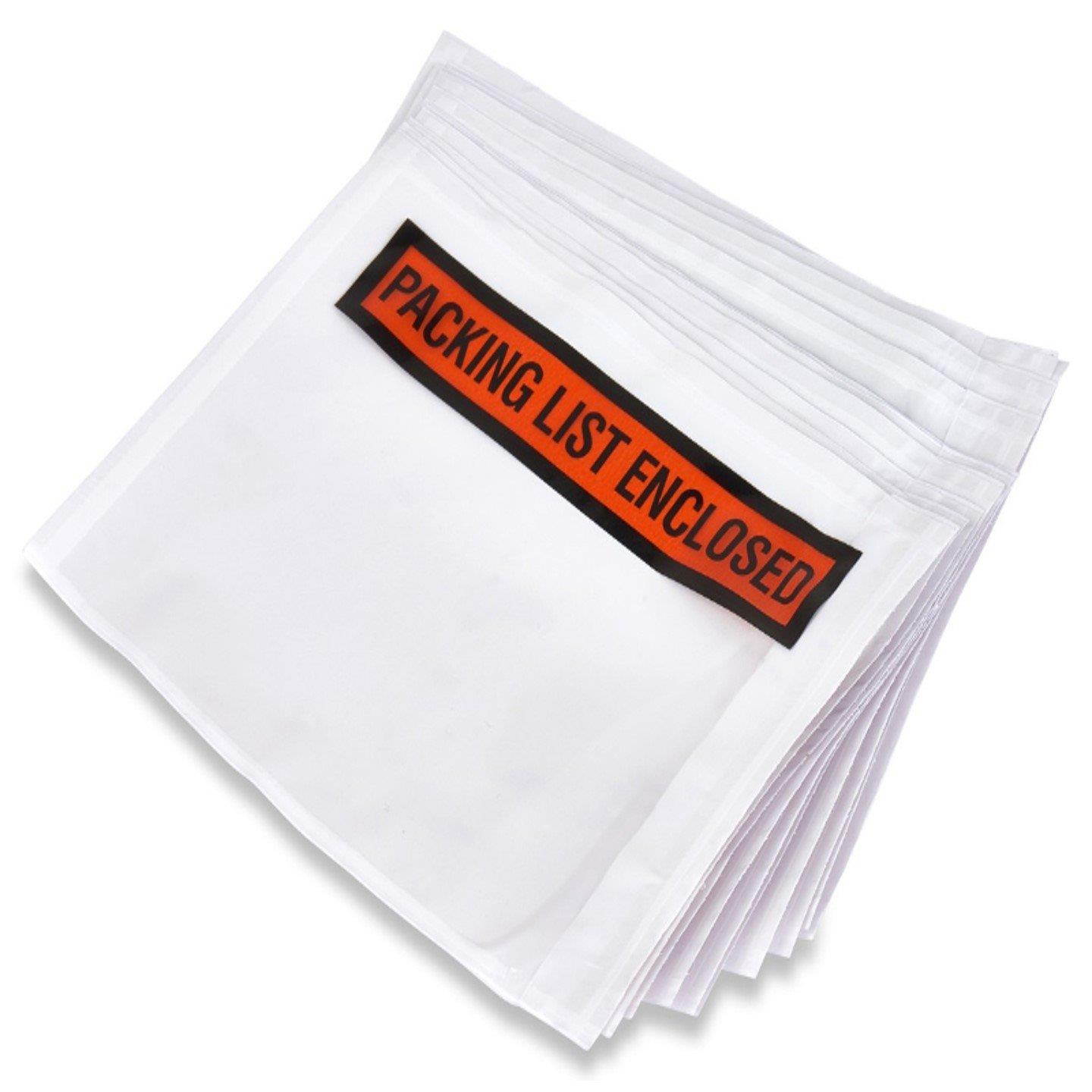 Sales4Less Packing List Envelopes 7.5" X 5.5" Pouches Invoice Enclosed Adhesive Bags Pack of 200