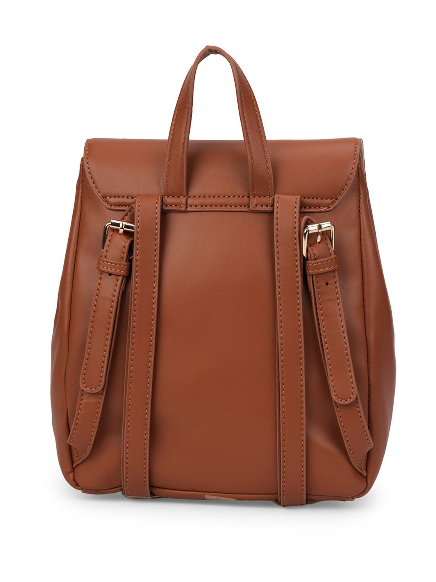 Lavie Oleo23 Tan Solid Large Backpack